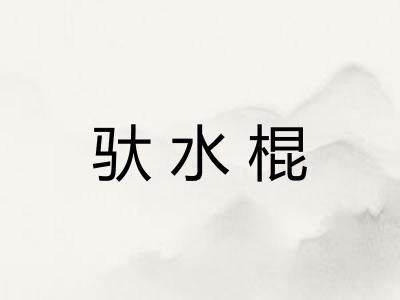 驮水棍 驮水棍