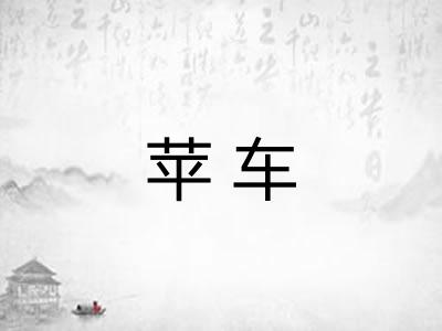 苹车