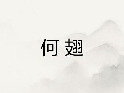何翅