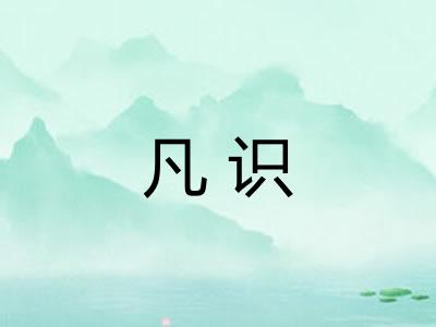 凡识