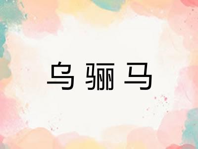 乌骊马