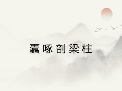 蠹啄剖梁柱