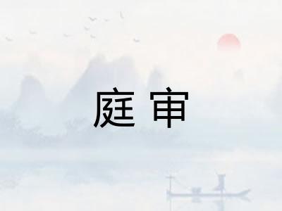 庭审