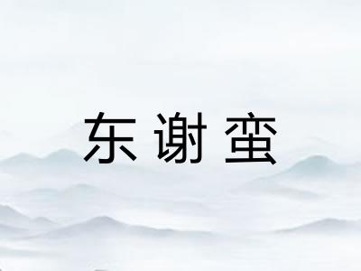 东谢蛮
