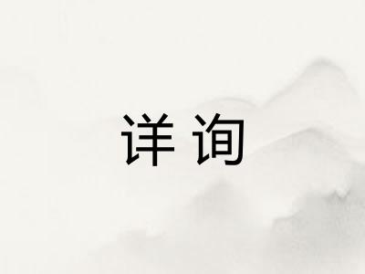 详询