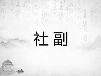 社副