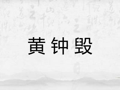 黄钟毁