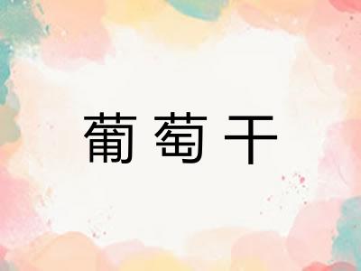 葡萄干 葡萄干