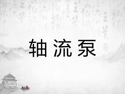 轴流泵