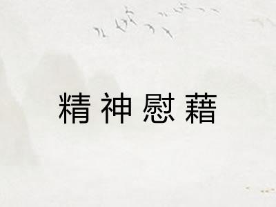 精神慰藉