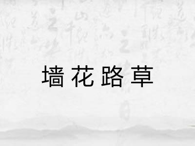 墙花路草