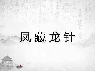 凤藏龙针