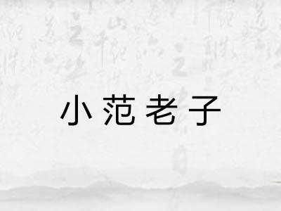小范老子 小范老子
