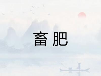畜肥