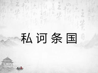 私诃条国 私诃条国