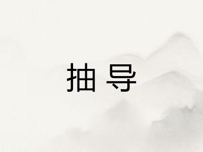 抽导