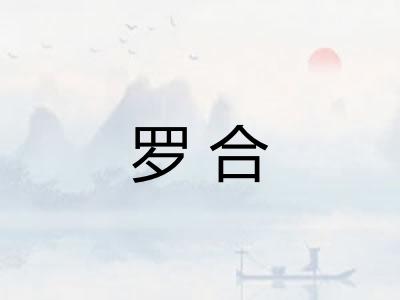 罗合 罗合