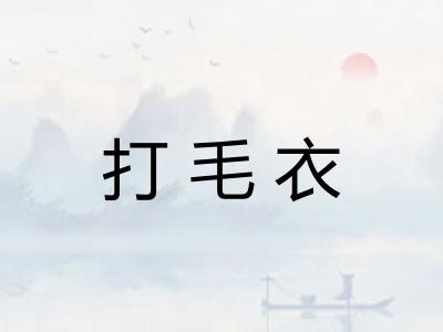 打毛衣