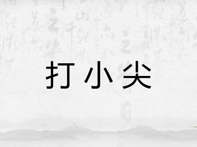 打小尖 打小尖