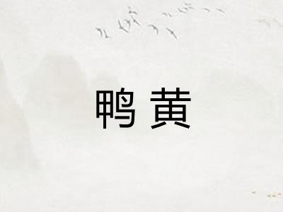 鸭黄