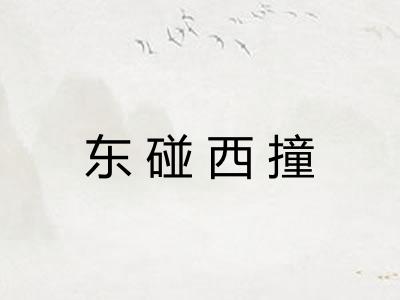 东碰西撞