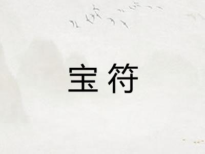 宝符 宝符
