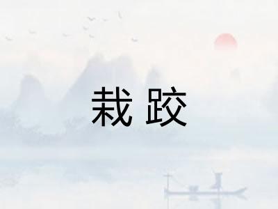 栽跤