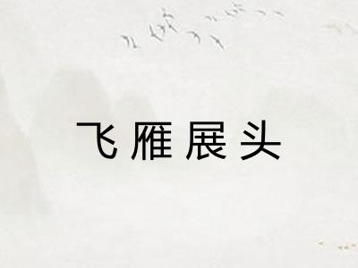 飞雁展头