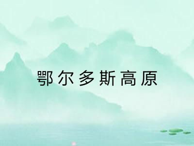 鄂尔多斯高原 鄂尔多斯高原