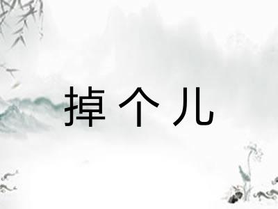 掉个儿