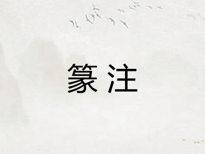 篆注