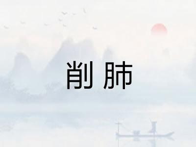 削肺
