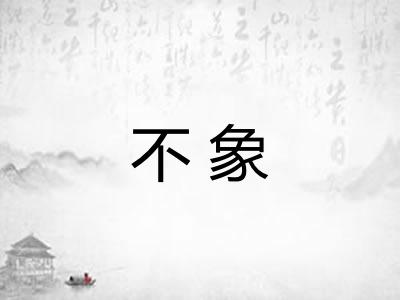 不象