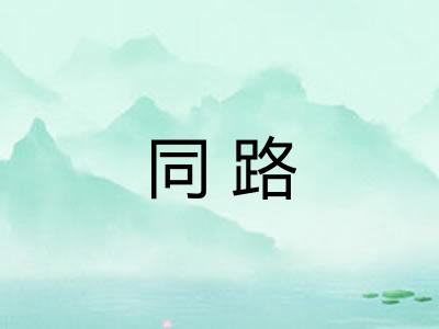 同路