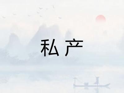 私产