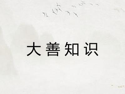 大善知识