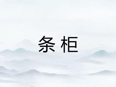 条柜
