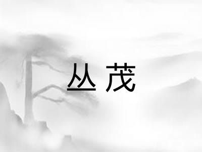 丛茂