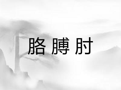 胳膊肘 胳膊肘