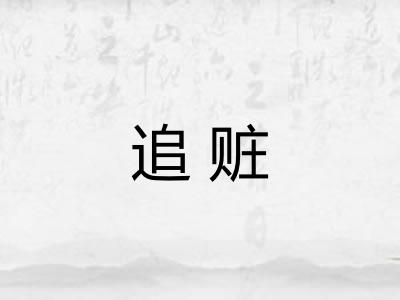 追赃