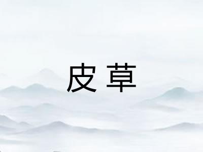 皮草 皮草