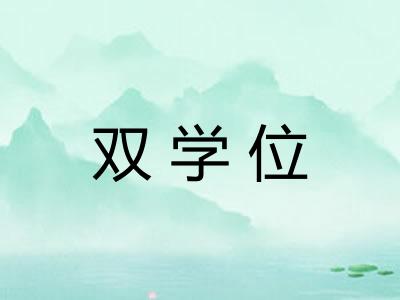 双学位