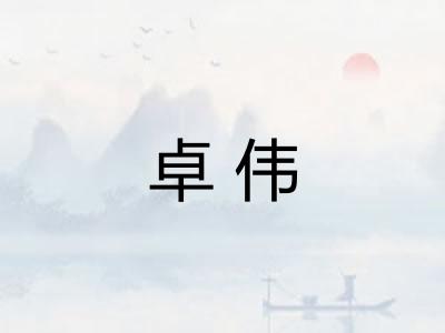 卓伟 卓伟