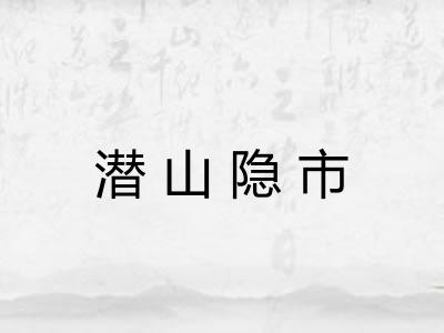 潜山隐市 潜山隐市