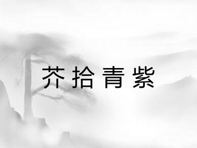 芥拾青紫 芥拾青紫