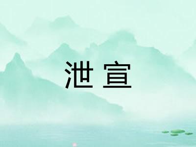 泄宣
