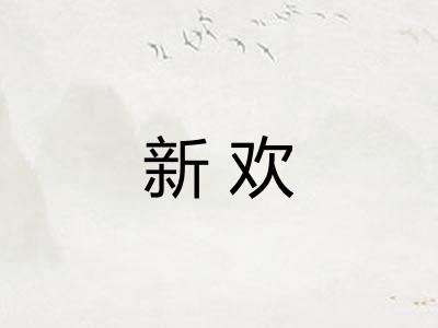 新欢