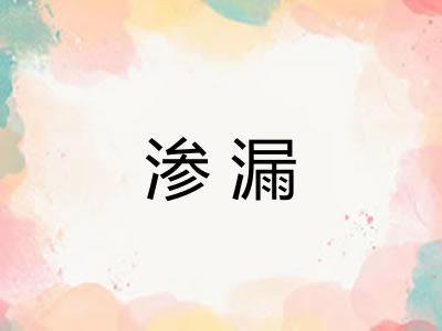 渗漏