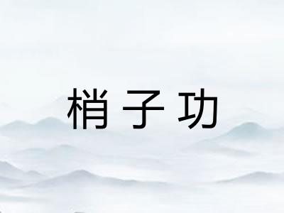 梢子功 梢子功