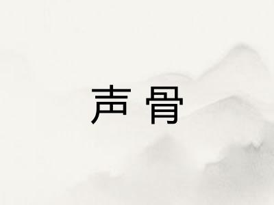 声骨